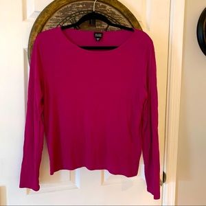 Eileen Fisher fuschia silk top